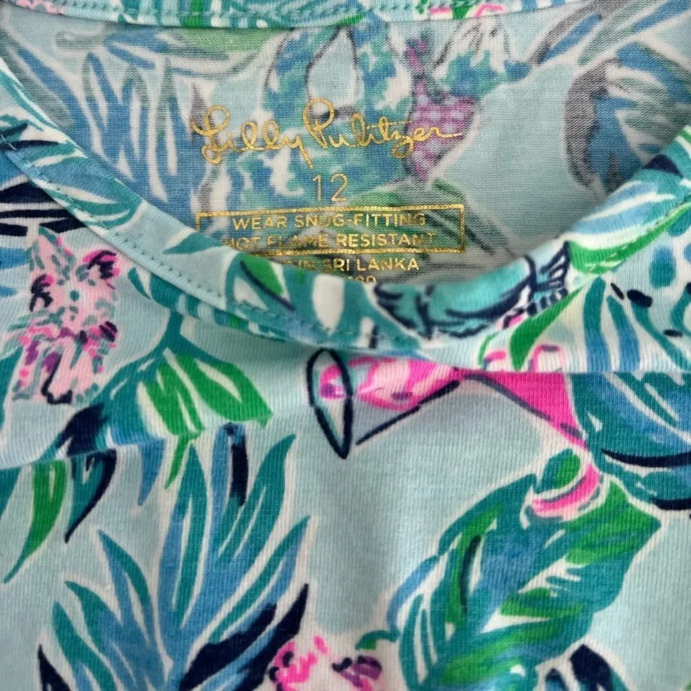 Lilly Pulitzer Girl Pajama Set Size 12